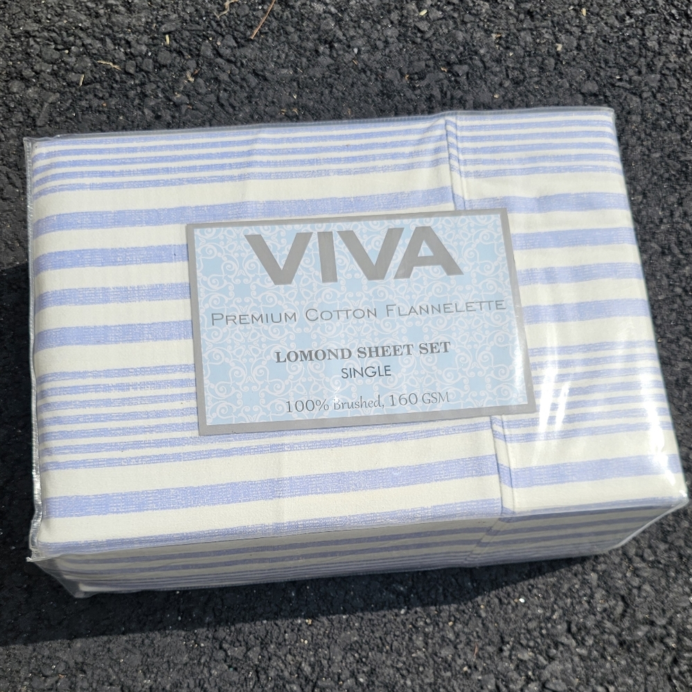 Sheet Set Fitted, Flat & Pillowcase NEW